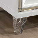 Emmeline Bed Silver & White