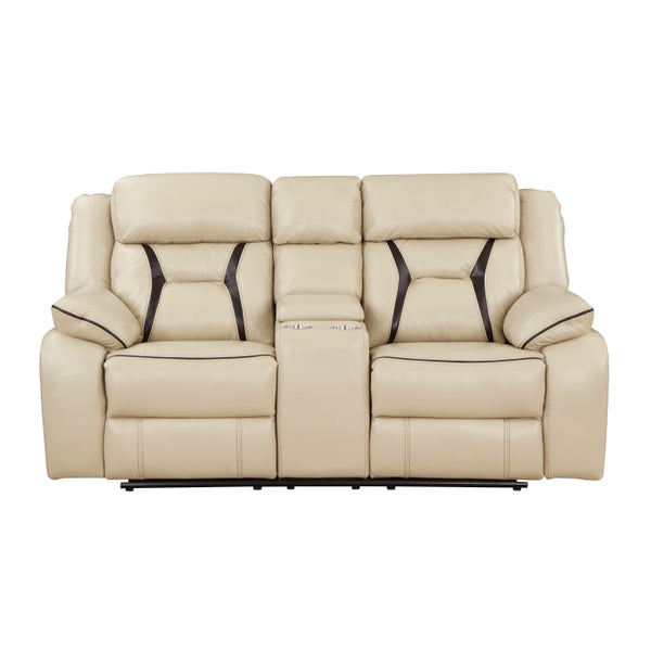 8229NBE-2 - Double Reclining Love Seat with Center Console