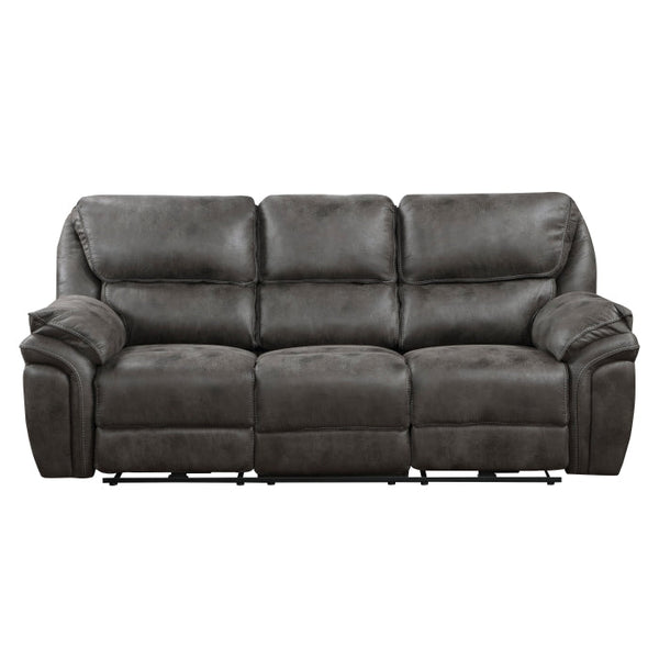 8517GRY-3PW - Power Double Reclining Sofa