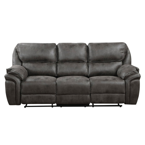 8517GRY-3 - Double Reclining Sofa