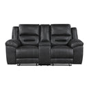 Hazen-Double Reclining Love Seat with Center Console image