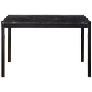2601BK-48 - Dining Table, Faux Marble Top
