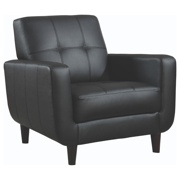 Aaron Padded Seat Accent Chair Black image