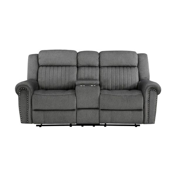 9204CC-2 - Double Reclining Love Seat with Center Console