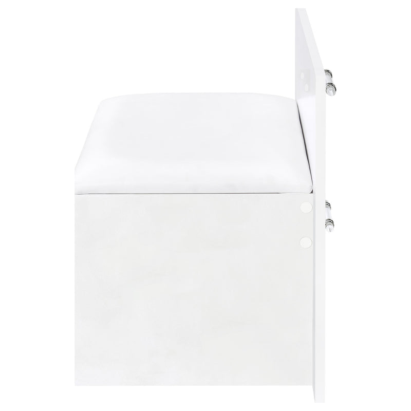 Flora 2-drawer Vanity Set with LED Mirror High Gloss