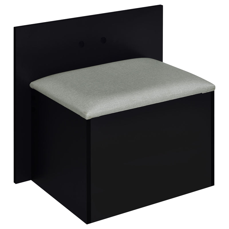 Flora 2-drawer Vanity Set with LED Mirror High Gloss