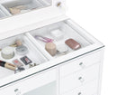 Acena Makeup Vanity Table with LED Mirror