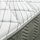 EDREA White/Gray 10" Tight Top Pocket Coil