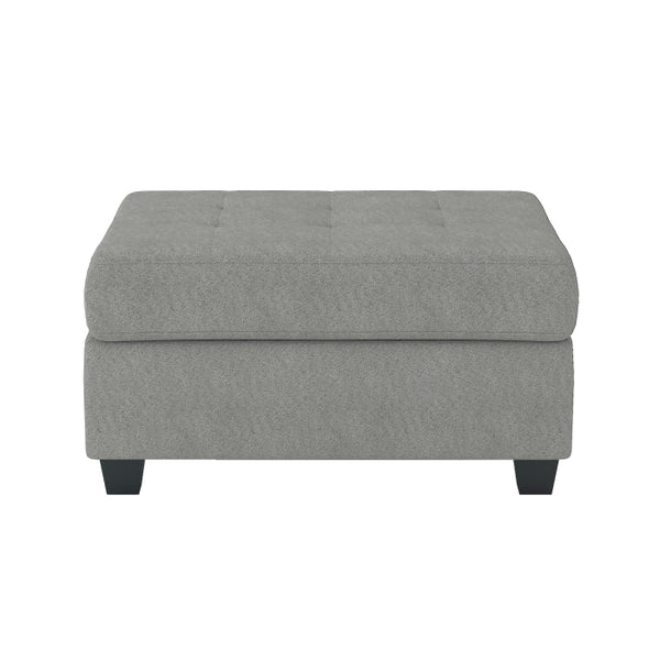 9507GRY-4 - Storage Ottoman