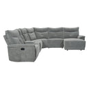 Tesoro-(6)6-Piece Modular Reclining Sectional with Right Chaise image