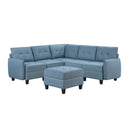 Garren-(6)6-Piece Sectional with Storage and Ottoman image