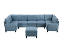 Garren-(8)8-Piece Sectional with Storage and Ottoman image