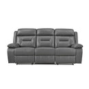 9629DGY-3 - Double Reclining Sofa