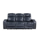 Keziah-Power Double Reclining Sofa with Power Headrests and Storage Arms image