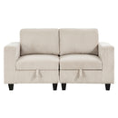 Walterboro-(2)Love Seat with Storage, Storage Pouches and Charging Ports image