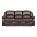 9700BRW-3 - Double Reclining Sofa