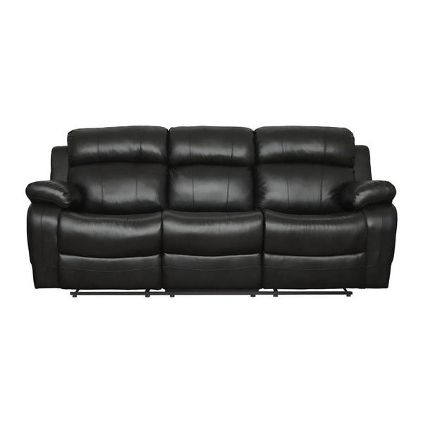 Marille Double Reclining Sofa in Black