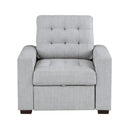 9916GY-1 - Chair with Pull-out Ottoman
