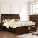 Castor Bed Black, Chrome, & White
