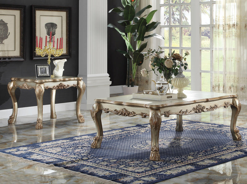 Dresden Gold Patina & Bone Coffee Table image