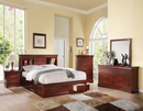 Louis Philippe III Cherry Queen Bed