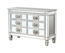 Varian Mirrored & Antique Platinum Server