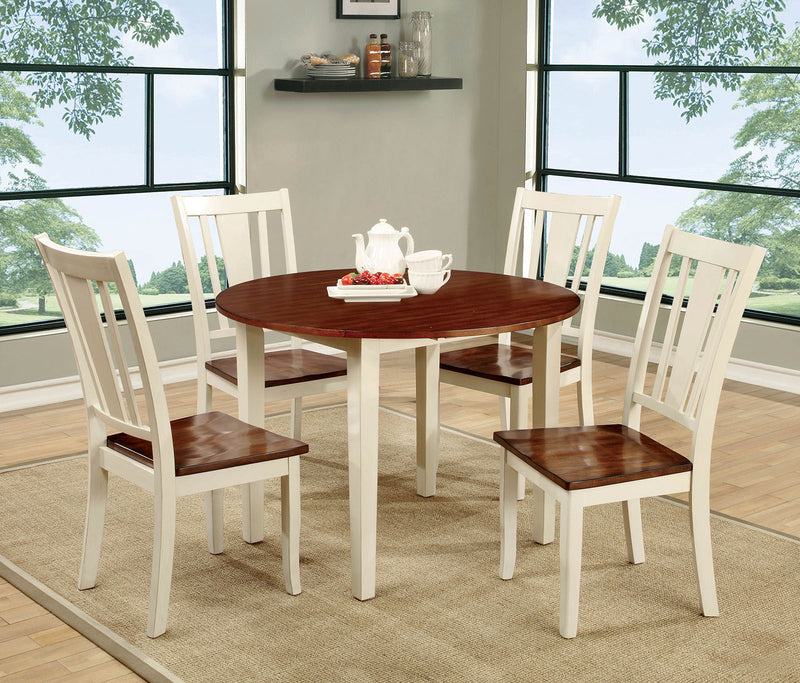 DOVER II  5 Pc. Round Dining Table Set