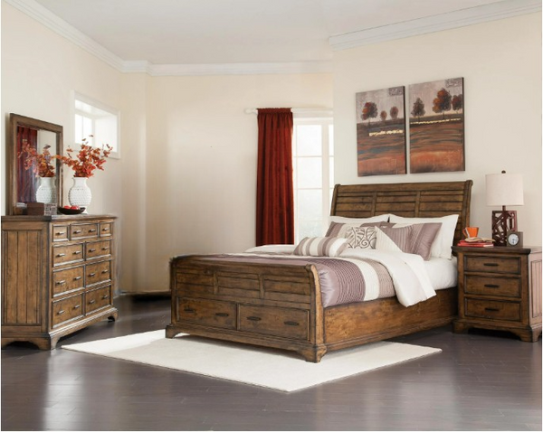 Elk Grove 4-piece Queen Storage Bedroom Set Vintage Bourbon image