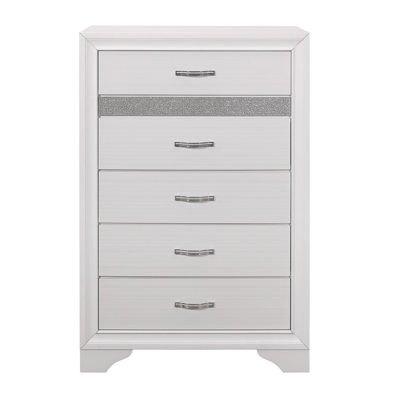 Luster 4 & 5 Piece Bed Set Grey & White