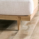 ALESUND Sofa, Beige/Light Oak, Natural & Brown