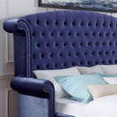ALZIR Cal.King, E.King, & Queen Bed, Blue