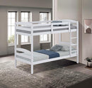 Finsbury Twin Twin Bunk Bed Espresso, Grey & White