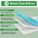 Coreopsis 10" Twin Memory Foam Wave Comfort