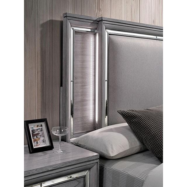 Alanis Light Gray Cal.King Bed