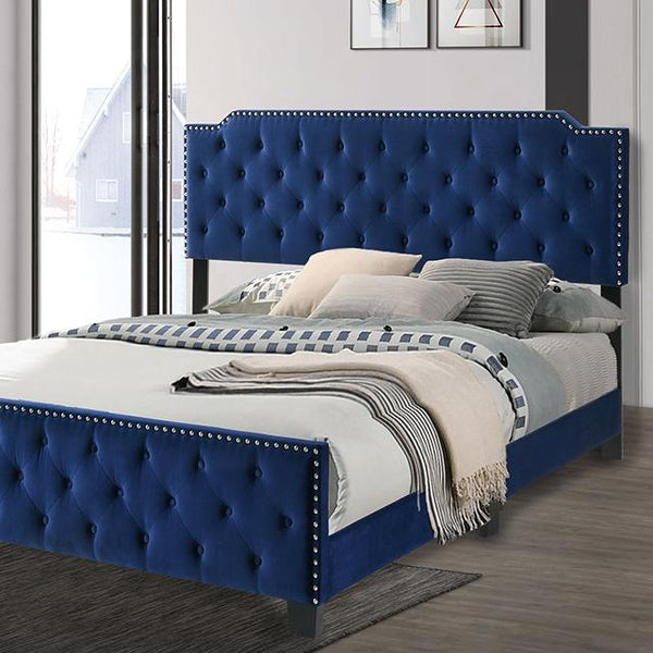 CHARLIZE Cal.King Bed, Navy