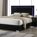 Sinistra E.King & Queen Bed White, Black & Beige