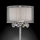 30"H Table Lamp, Hanging Crystal