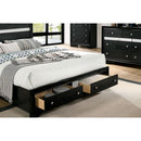 CHRISSY E.King, Full, & Queen Bed White, Grey, & Black