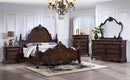 Francione E.King & Queen Bed White & Chrome