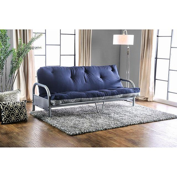 Aksel Black/Red Futon Mattress, Navy & Gray image