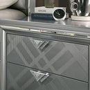 Emmeline Bed Silver & White