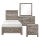 Corbin Twin & Queen 4 & 5 Piece Bed Set Gray & Natural image