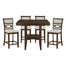 Hutchinson 5-Piece Pack Counter Height Set