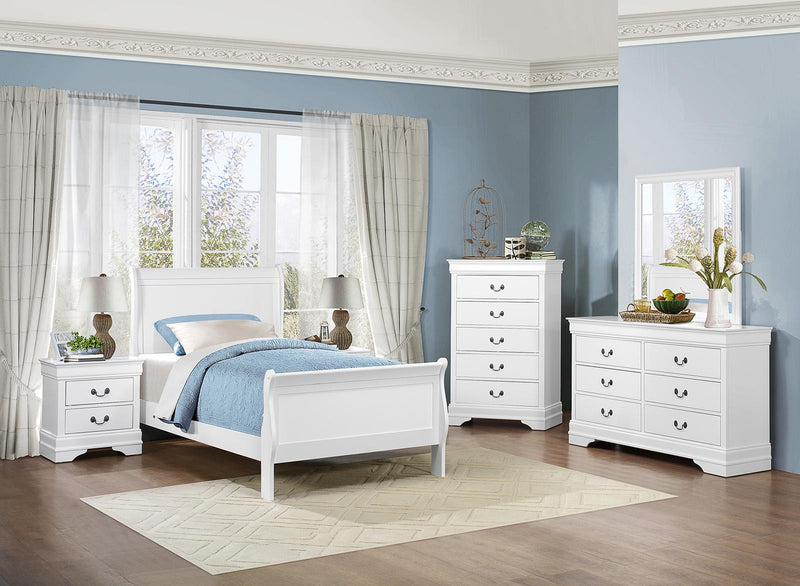 Homelegance Mayville 6 Drawer Dresser in White 2147W-5