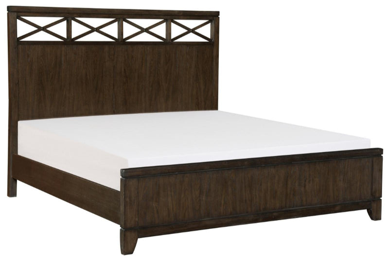 Homelegance Griggs King Panel Bed in Dark Brown 1669K-1EK*