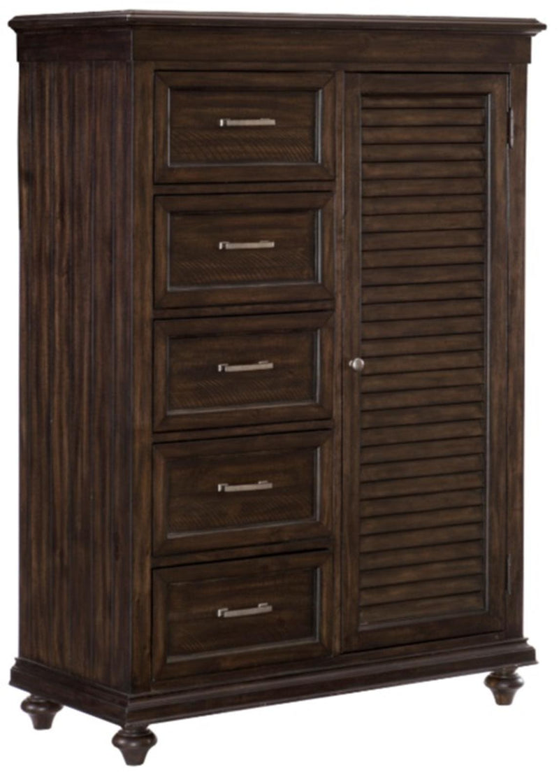 Homelegance Cardona Wardrobe Chest in Driftwood Charcoal 1689-10