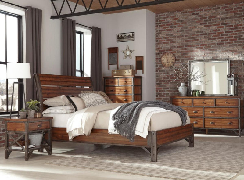 Homelegance Holverson Chest in Rustic Brown & Gunmetal 1715-9