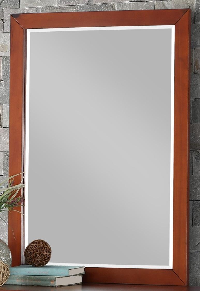 Homelegance Rowe Mirror in Dark Cherry B2013DC-6