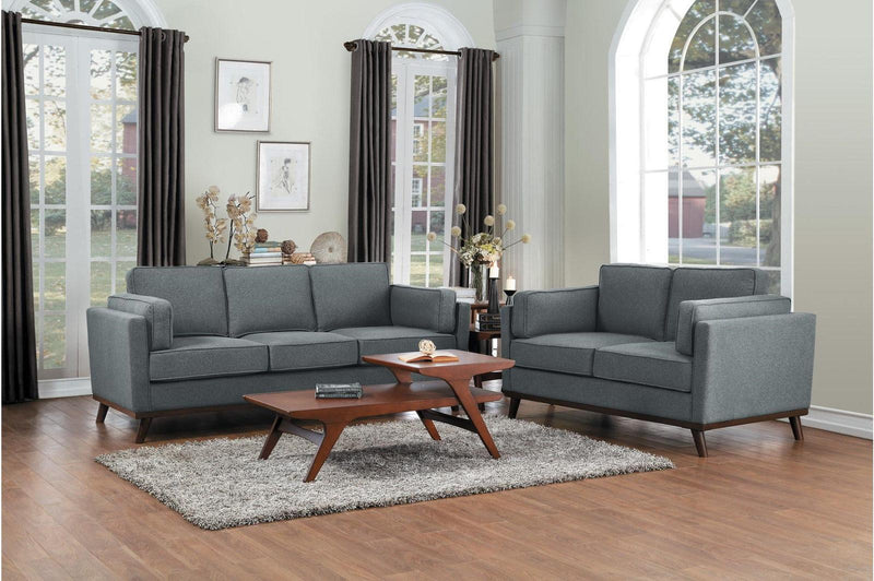 Homelegance Furniture Bedos Loveseat in Gray