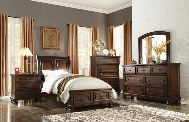 Homelegance Cumberland Dresser in Brown Cherry 2159-5